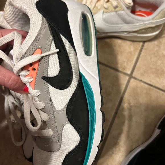 Nike Air Max Sneakers with Teal and Orange Accents - Picture 2 of 5